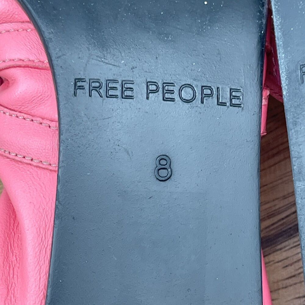 Free People Gemini Ballet Flats Womens Size 8 Pink Casual Comfort Slip On Shoes - Picture 8 of 9